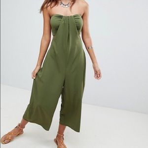 ASOS DESIGN Petite Bandeau Jumpsuit